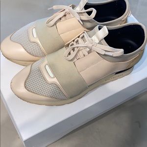 Balenciaga race runners in rare beige